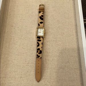 Stella & Dot Leopard Print Watch